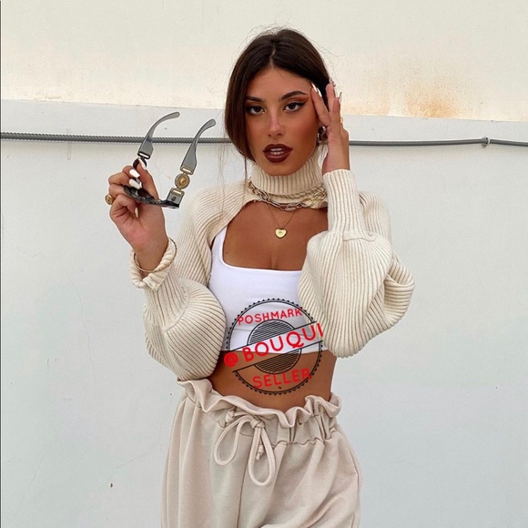 Zara Sweaters | Bloggers Fav Zara Cut Out Knit Arm Warmer Sweater | Poshmark